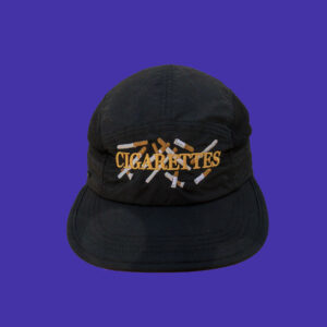 Premium running cap with cigarettes embroidered on the front